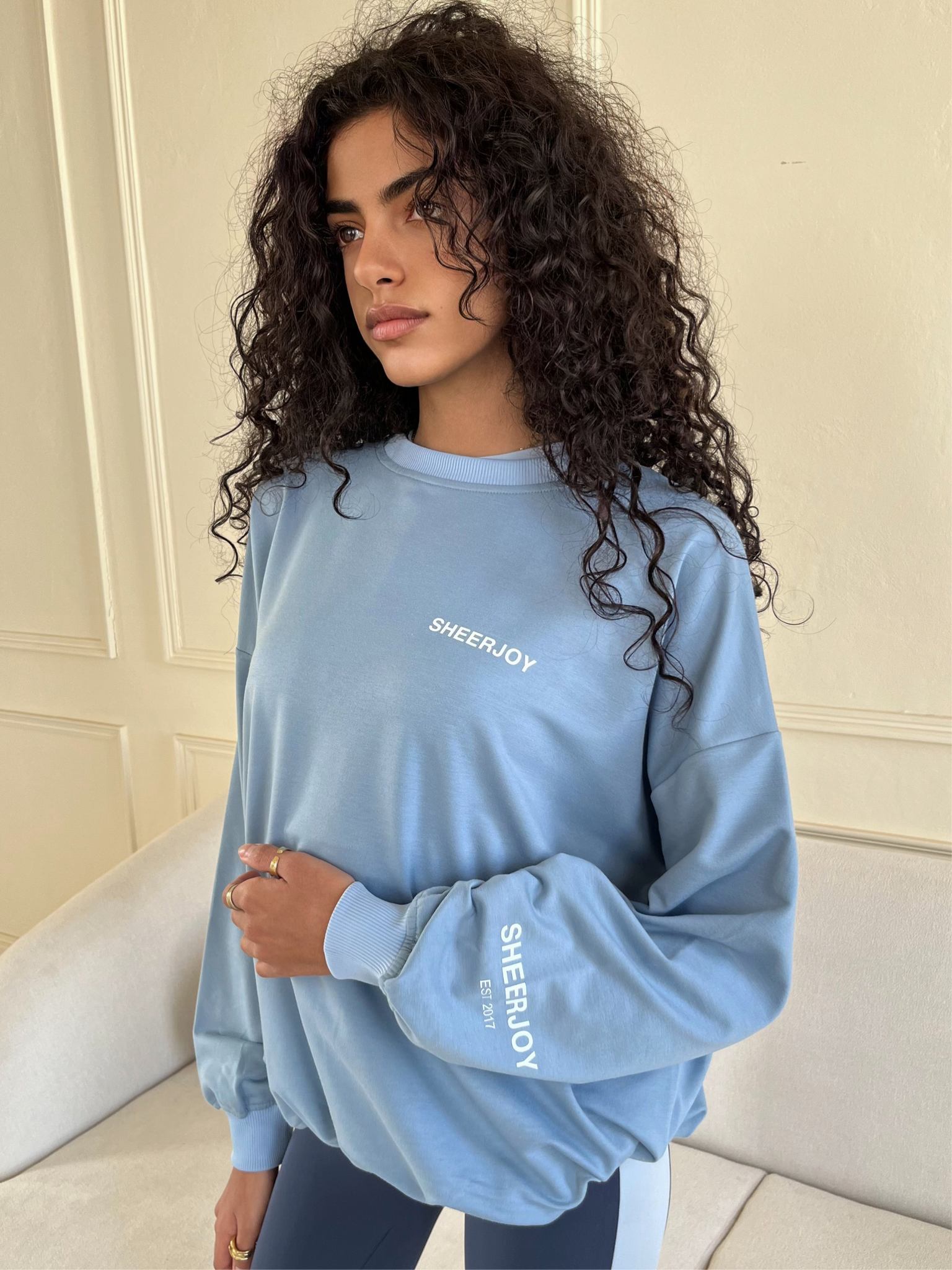 Baby Blue Summer Crew Neck