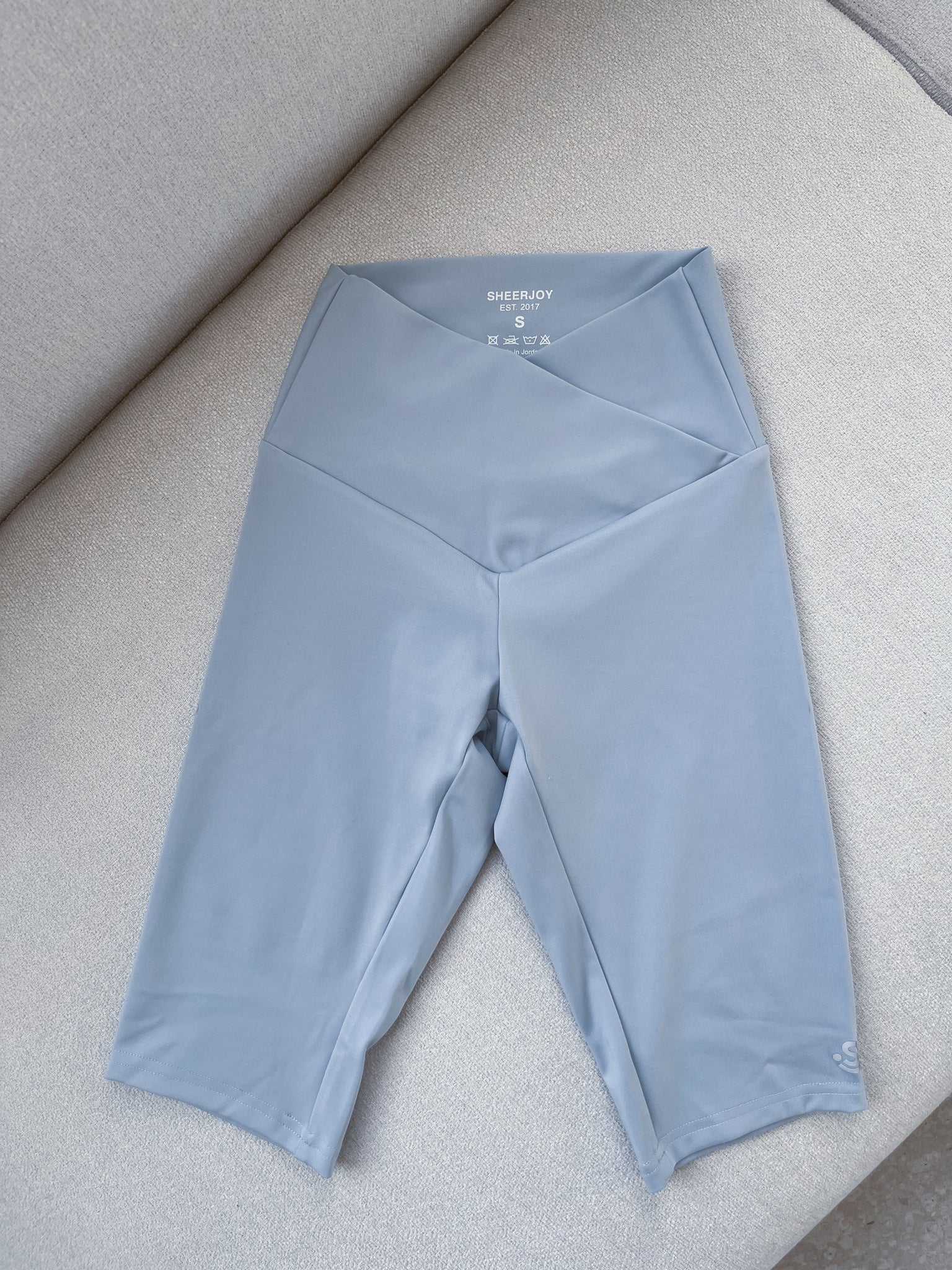 Sky Blue Biker Shorts