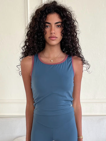 Ocean Blue Yoga Top