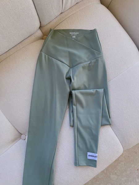 Olive Green Yoga (No Pocket) Pants